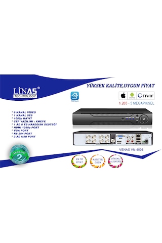 8 Kanal Ahd Xmeye Dvr Kayıt Cihazı
