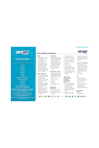 Copyart 25 Tabaka Yırtılmaz Ofset Sentetik Kağıt 70X100Cm 250Mic