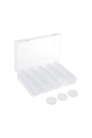 Dolıty Clear Coins Ekran Saklama Kutusu 25mm Sertifikalı Madeni Temizlemek