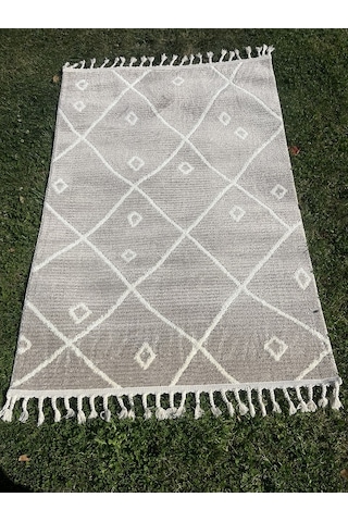 İpekyün Halı Hav Vermeyen Yumuşak Dokulu Geometrik Modern Desenli (556991915)
