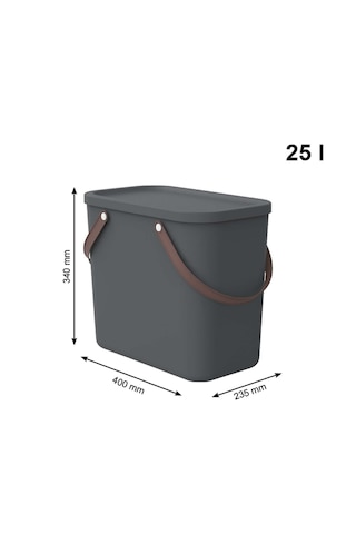 Albula Modern Depolama Kutusu 25l Antrasit