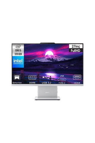 Lenovo IdeaCentre AIO 3 27IRH9 F0HM0045TR-K27 i513420H 8 GB 512 GB SSD 27" W11P FHD AIO Masaüstü Bilgisayar