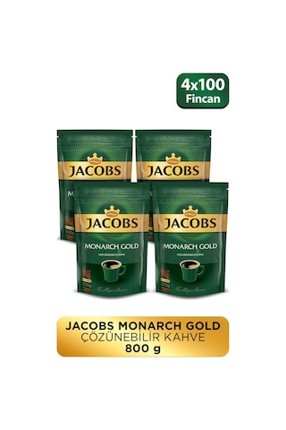 Jacobs Monarch Gold Granül Kahve 4 x 200 G