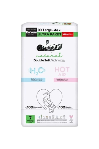 Natural Double Soft Külot Bez Ultra Paket 7 Beden 48 Adet