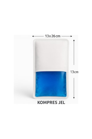 Sıcak Soğuk Kompres Jel 13x26 Cm Kılıflı Tekrar Kullanılabilir Hot & Cold Pack