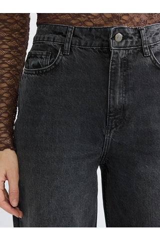 Lc Waikiki Siyah Straight Fit Kadın Jean Pantolon