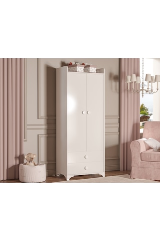 Patiko Swing 2 Kapılı Dolap Beyaz