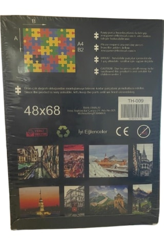 1000 Parça Puzzle Yetişkin & Gençler İçin Zorlayıcı Renkli Yapboz 48x68 Cm