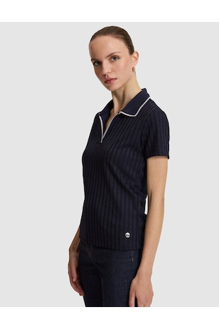 Pierre Cardin Kadın Lacivert Tişört Basic 50320697-vr033