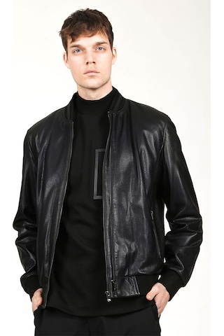 Dericlub Lucca Erkek Jumbo Kolej Hakiki Deri Mont Siyah Siyah