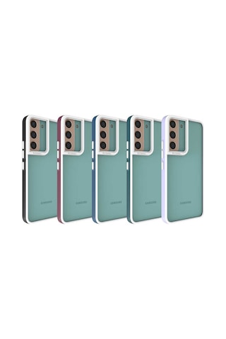 Zore Galaxy Uyumlu S22 Plus Kılıf Msra Mima Kapak - Koyu Yeşil Koyu Yeşil