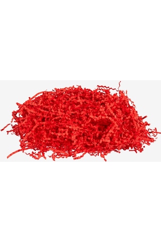 Kırmızı Kırpık Kağıt Zigzag Kağıt - 1 Kg