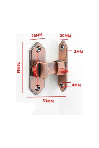 Makedon Kapı Köşe Menteşesi 74mm Bronz 420238969