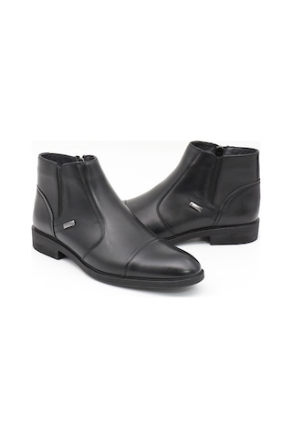 Nesilshoes Nesil Shoes Thrtrk 2302-1 Siyah Hakiki Deri Kauçuk Taban Erkek Bot