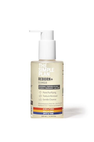The Simple Plan Reborn+ Cleanser %4 Pha Glukonolakton + %0,5 Çinko Pca + %1 Pantenol, Arındırıcı Yüz Temizleme Jeli, 200 Ml