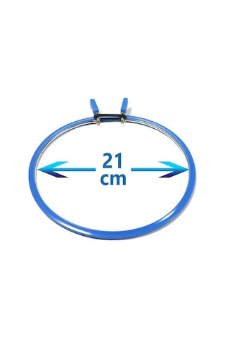 Nurge Çelik Kasnak Nakış Kasnağı 21 Cm Çap Yaylı Kasnak