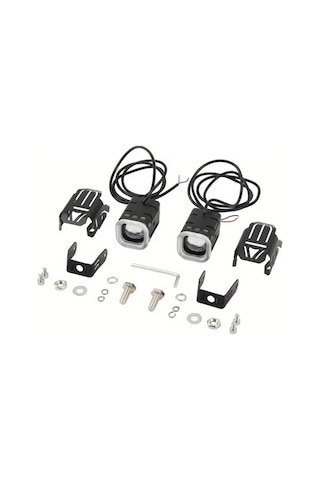 Motion003 2 Adet Motosiklet Led Spot Sis Farları Yüksek Düşük Sürüş Lambası Evrensel Atv Suv Utv