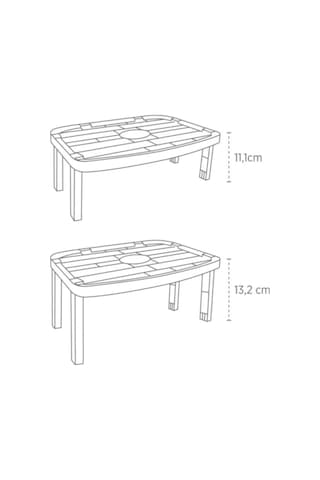 Periboia 2 Adet Şeffaf Moduler Ayarlanabilir Dolap Çekmece İçi M Çok Renkli