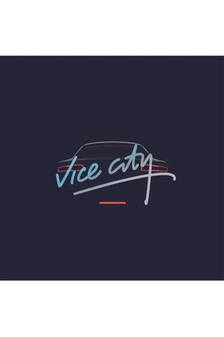 Vice City Hologram Sticker Folyo