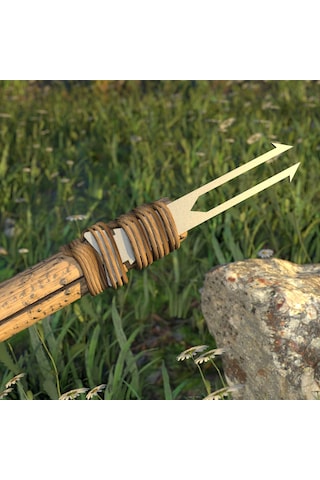 Kamp Ayısı Spearset 4 Lü Bushcraft Mızrak Ucu Seti - Avcılık Ve Hayatta Kalma Ekipmanı Gri