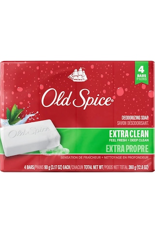 Old Spice Extra Clean Banyo Sabunu 4x90gr Diğer
