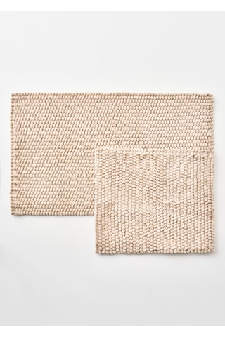 Bella Maison Cosy Paspas Takımı Bej 60x100 Cm Bej