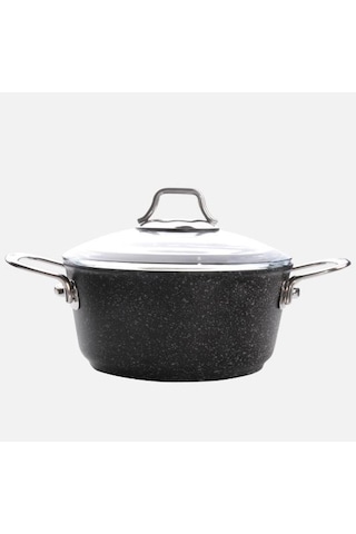 Falez Black Line Granit Döküm 24 CM Derin Tencere