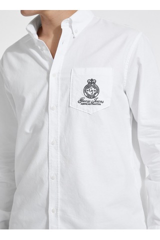 Guess Erkek Gömlek-m5yh64whfk1 Beyaz