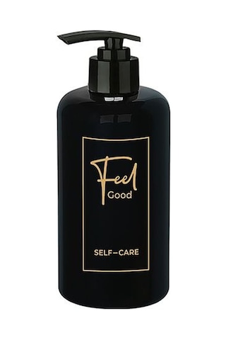 Sıvı Sabunluk Yuvarlak Plastik Pompalı 500 Ml - Siyah