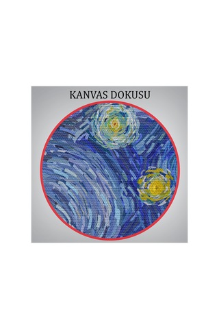 Van Gogh Yıldızlı Gece Dekoratif Kanvas Yüksek Kaliteli Kanvas Canvas Tablo Tabloları