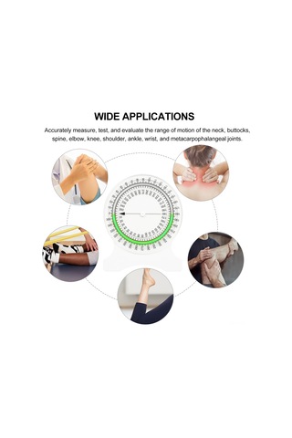 Terapi İklinomteri Pt İklinomteri Rom Hareket Aralığı Açı Bulucu Pergel Fizik Tedavi İçin Eklemlerin Hareketliliğini Ölçme Aracı
