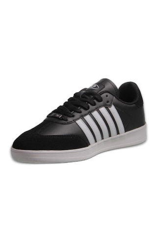 M.P Mp 242-1558 Siyah Beyaz Unisex Bağcıklı Spor Ayakkabı Siyah - Beyaz