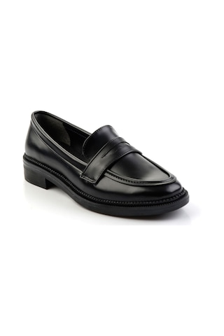 Bambi Siyah Kadın Loafer Ayakkabı K01216100109 Siyah