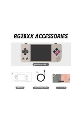 Anbernıc Rg28xx Taşınabilir Retro El Konsolu 4 Renk Seçenekli