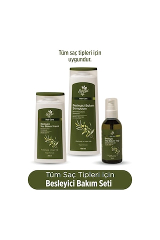 Selesta Life Zeytinyağı Ve Argan Yağı Özlü 3'lü Besleyici Saç Bakım Seti - Tüm Saç Tipleri İçin Bakım Seti