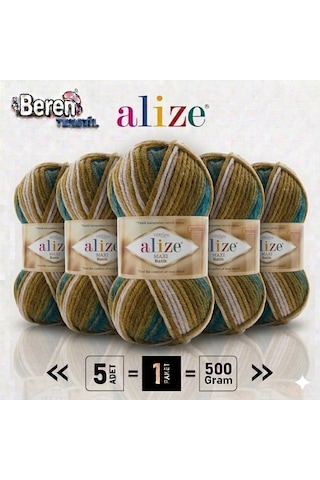 Superlana Maxi Batik 5 Li Paket Yeni Renk - 4684-kazak Hırka Ve Atkı İçin Kalın Örgü İpliği Superlana Maxi Batik 5 Li Paket Yeni Renk - 4684-kazak Hırka Ve Atkı İçin Kalın Örgü İpliği