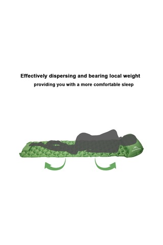 Mountainhiker Dahili Pompalı Yatak Açık Hava Kamp Piknik Uyku Matı Siyah