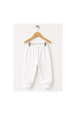 H&c Coolboy H&c Bebek Patiksiz Alt Pantolon %100 Pamuk Esnek Fitilli Ribana 0-36 Ay Beyaz