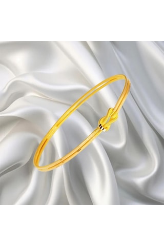 Leva Gold 22 Ayar Sevgi Modelli Aşk Düğümü Bilezik 15 Gr