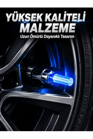 Shnstore 4 Adet Led Lastik Sibop Işığı Otomobil İçin Hareket Sensörlü Shntknd0720