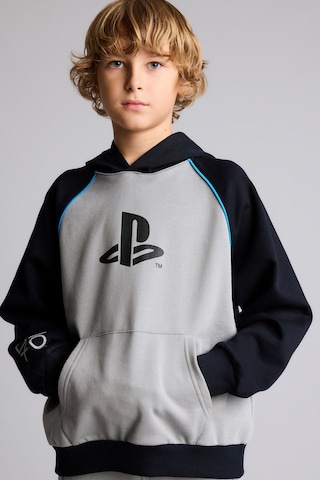 Defacto Playstation Oversize Dik Yaka Baskılı Kanguru Cepli Sweatshirt Erkek Çocuk I3674a826wngr198 Gri-gr198
