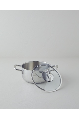 English Home Glow Çelik Derin Tencere 20x10 Cm Silver Silver