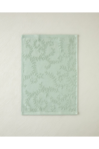 English Home Leafy Touch Pamuk Jakarlı El Havlusu 30x40 Cm Yeşil