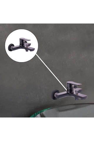 Pronto Tales Serisi Mix Banyo Bataryası Siyah