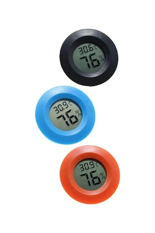Powermaster Pm-24303 Yuvarlak Dijital Mini Nem Ölçer Termometre - Higrometre