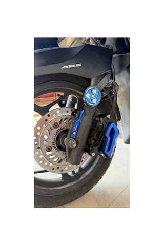 Honda Pcx Mavi Renk Abs Sensör Koruyucu, Kaliper Koruyucu, Reflektör Üçlü Set
