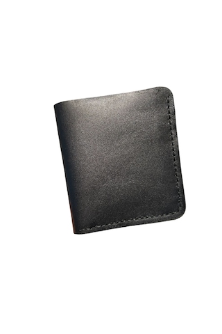 Parla Leather Elegand Kişiye Özel Hakiki Gerçek Deri Minimal Erkek Cüzdan SİYAH