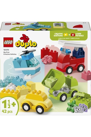 LEGO® DUPLO® İlk Yaratıcı Araçlar 10474 - 1.5 Yaş ve Üzeri Çocuklar için Figür İçeren Eğitici Oyuncak Yapım Seti (42 Parça)