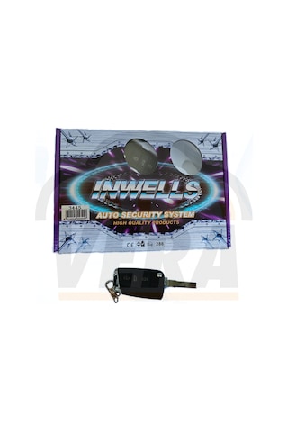 Sustalı Kumandalı Inwells 3445 12 Volt Oto Alarm Yeni Anahtar