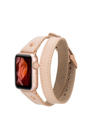 Apple Uyumlu Watch Deri Kordon 42-44-45mm Slim Dt Rt Nu1